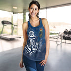 Navy Women's Racerback Tank - Royal Navy Pride - Vibe Hoodie