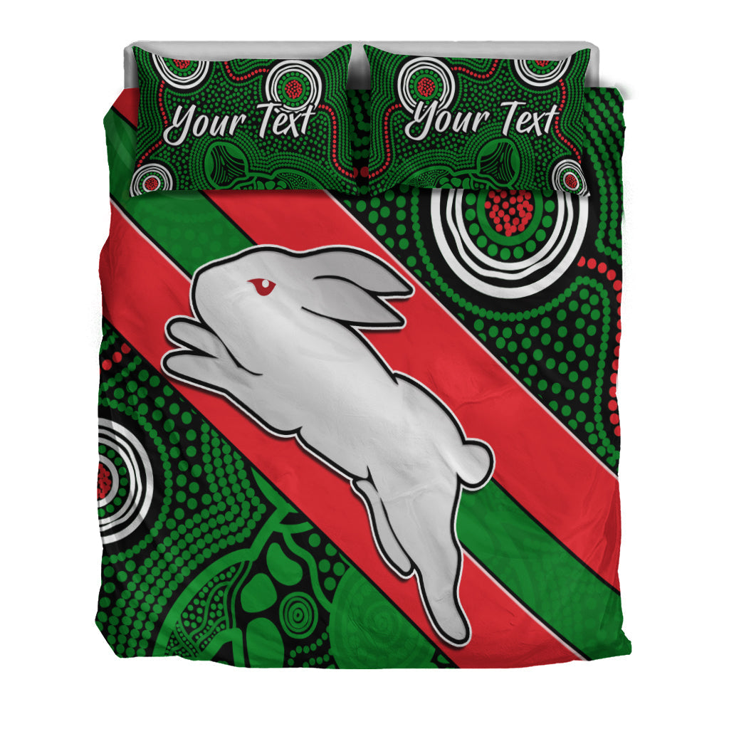 custom-personalised-rabbitohs-indigenous-bedding-set-brave