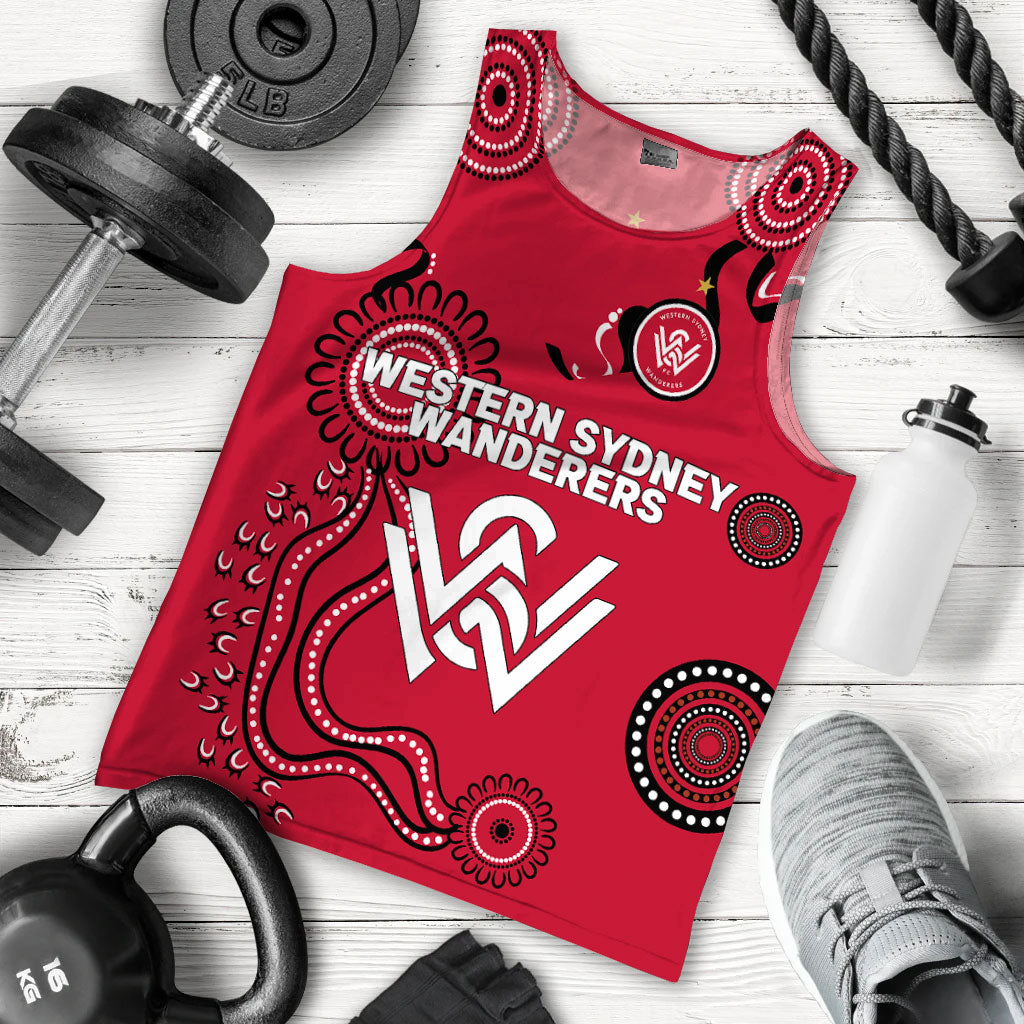 custom-personalised-western-sydney-wanderers-men-tank-top-indigenous-dot-painting-art