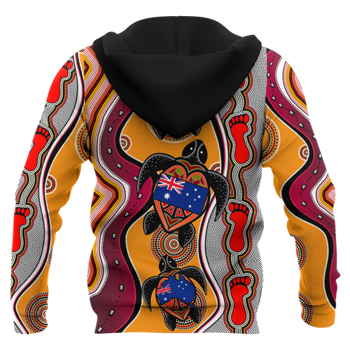 aboriginal-hoodie-turtle-patterns-aus-flag-footprint-dot-painting