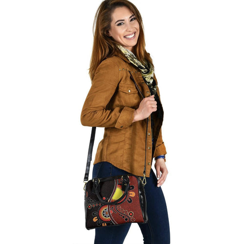 Shoulder Handbag - Australia Flag Dot Painting Art - Vibe Hoodie