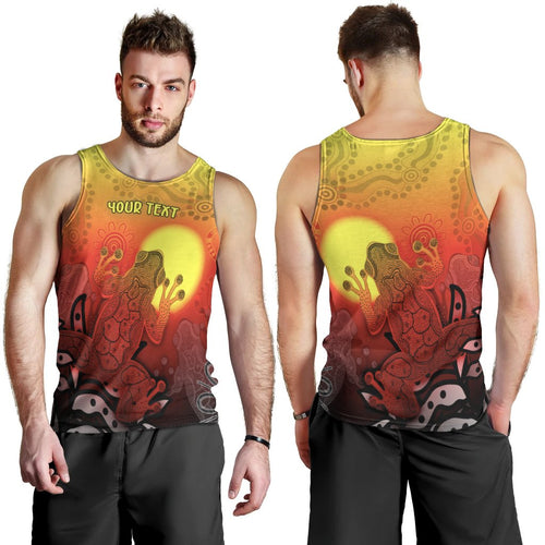 customaboriginal-mens-tank-top-indigenous-frog-red