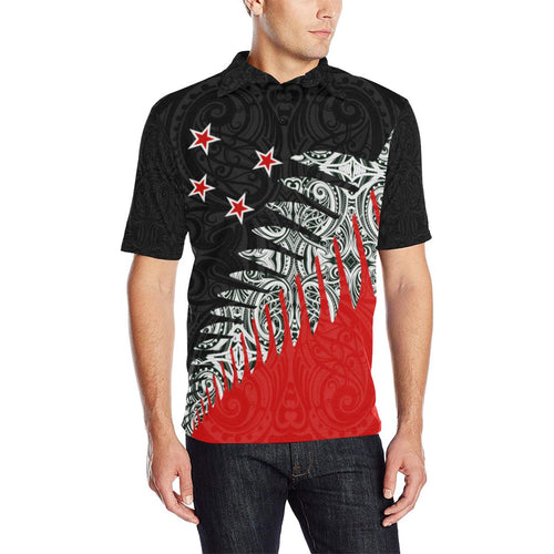 maori-fern-black-and-red-polo-t-shirt