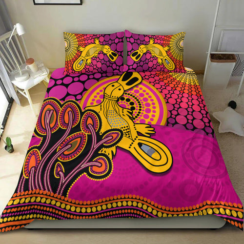 aboriginal-platypus-bedding-set-tree-on-the-hill-sunshine-ver-02