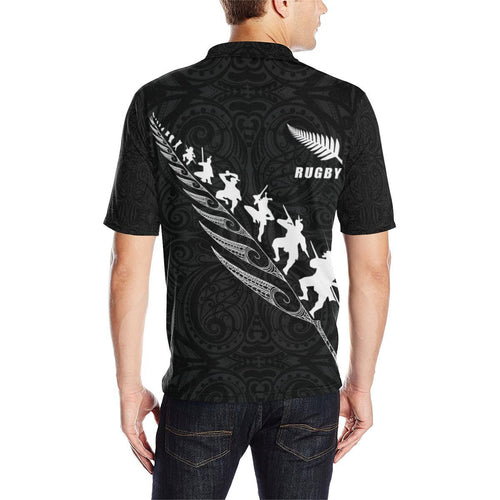 rugby-haka-fern-polo-t-shirt