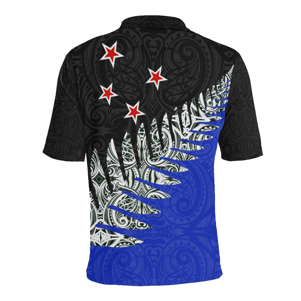 maori-fern-black-and-blue-polo-t-shirt