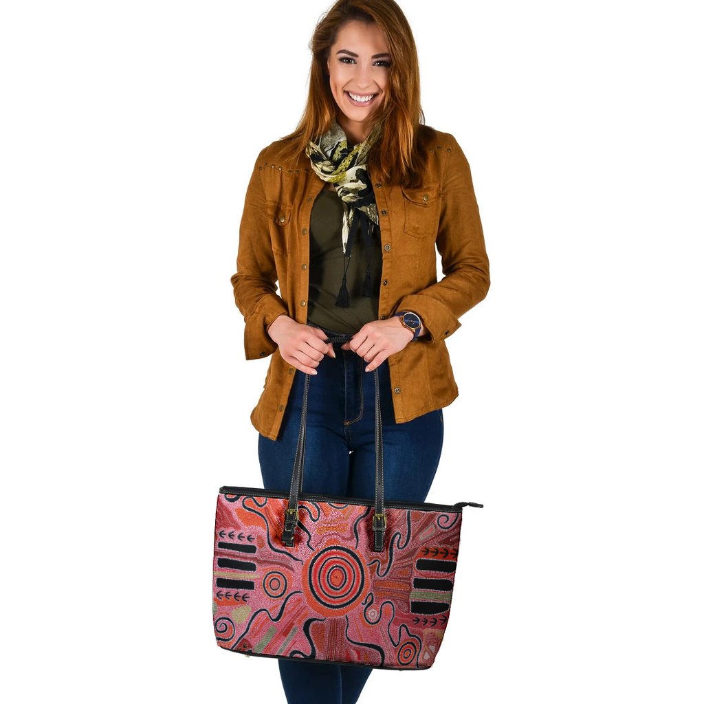 aboriginal-large-leather-tote-bag-indigenous-footprint-landscape