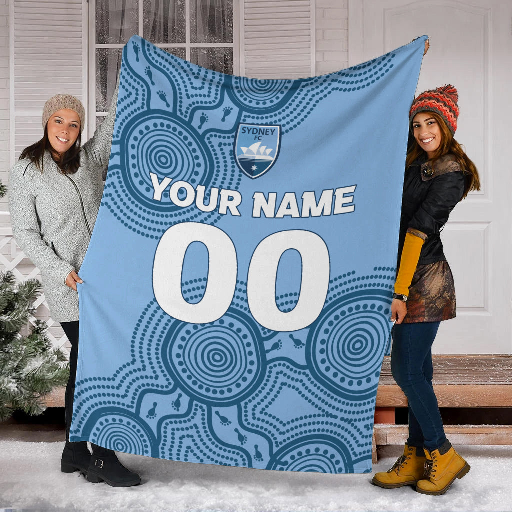 custom-personalised-sydney-blanket-indigenous-dot-painting-art