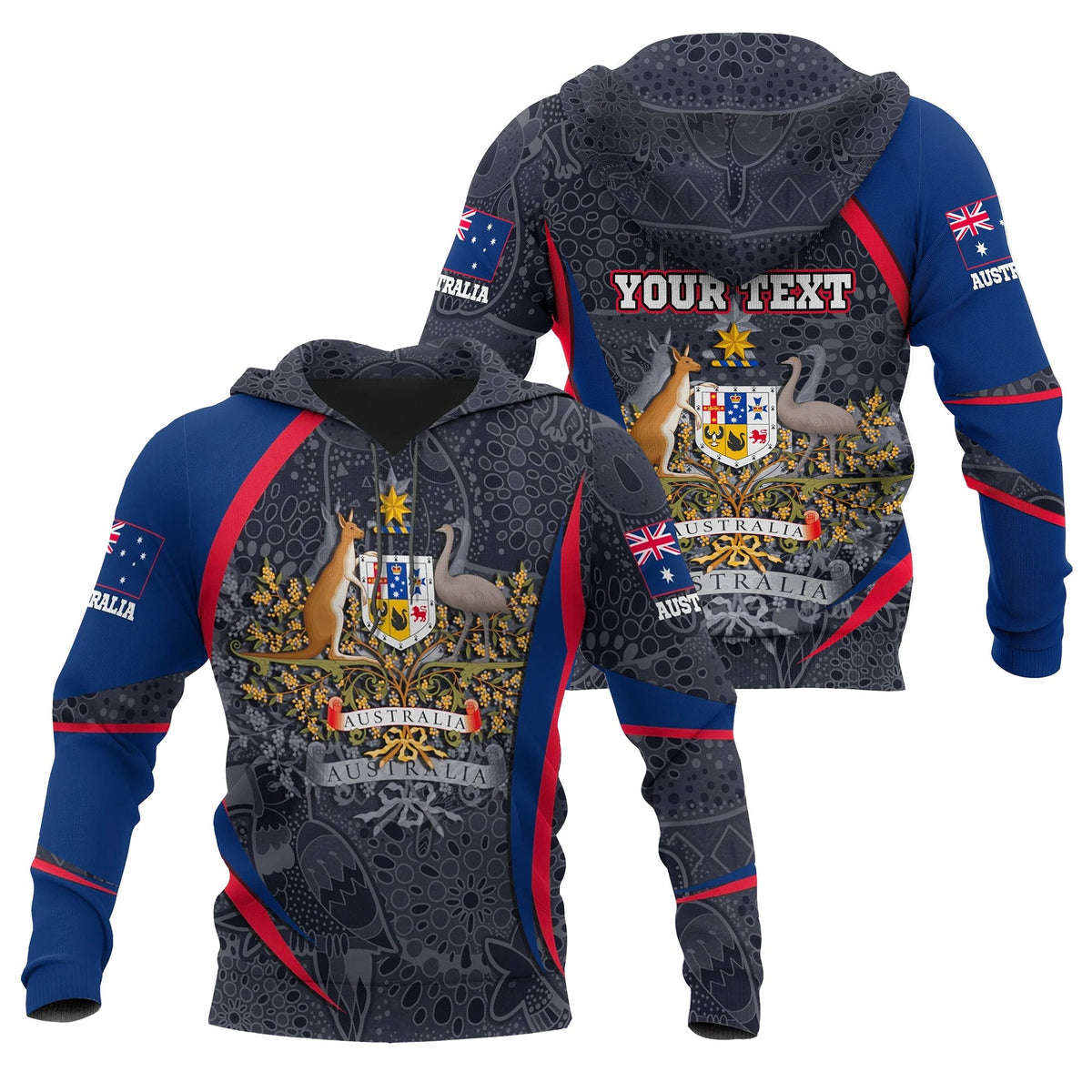custom-text-hoodie-australian-coat-of-arms-aussie-spirit