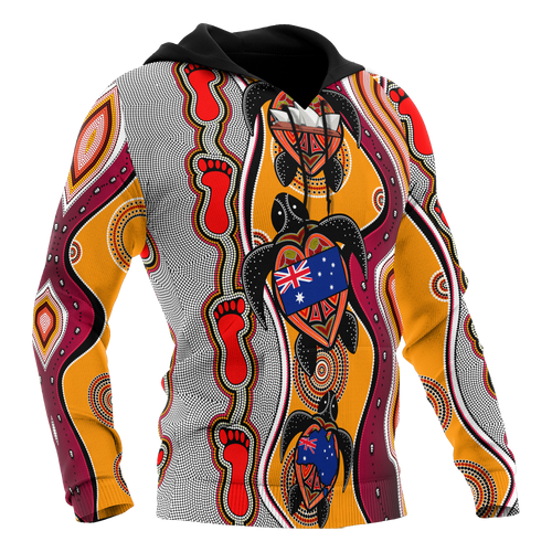 aboriginal-hoodie-turtle-patterns-aus-flag-footprint-dot-painting