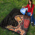 premium-quilts-aboriginal-snake-with-dot-painting