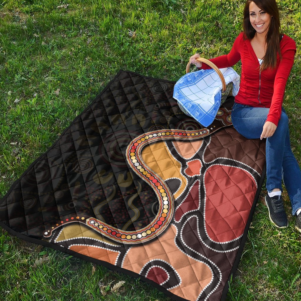 premium-quilts-aboriginal-snake-with-dot-painting