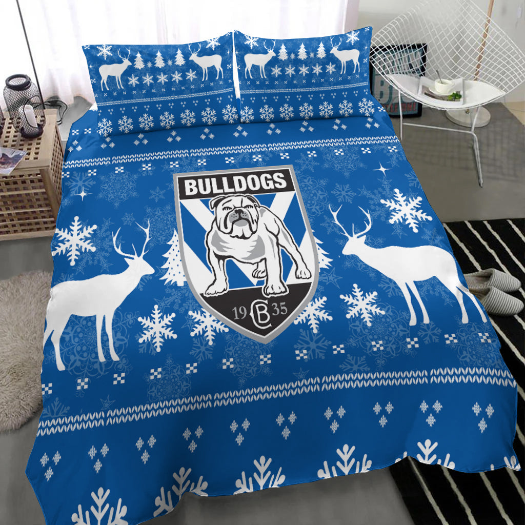 canterbury-bankstown-bulldogs-bedding-set-christmas-ugly-style