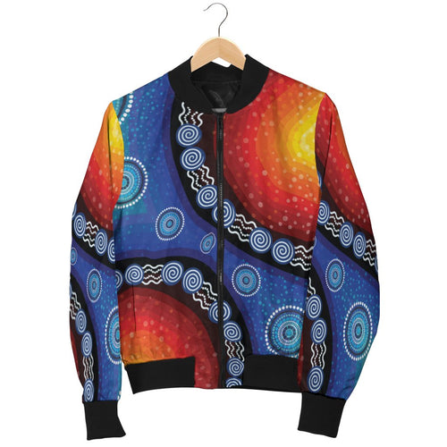 bomber-jacket-aboriginal-color-dot-painting