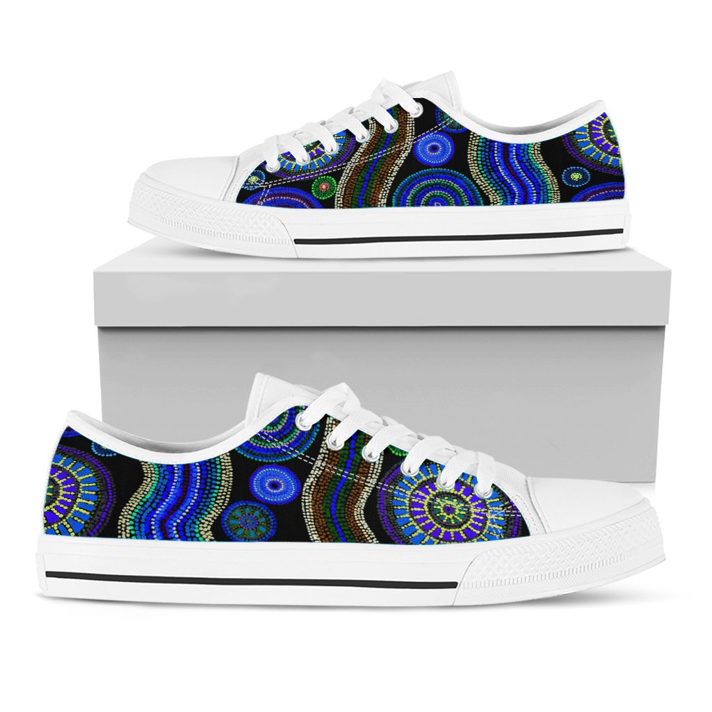 low-top-aboriginal-dot-unique-style-blue