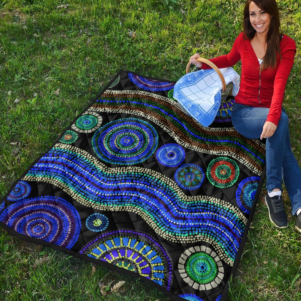 quilts-aboriginal-dot-unique-style-blue