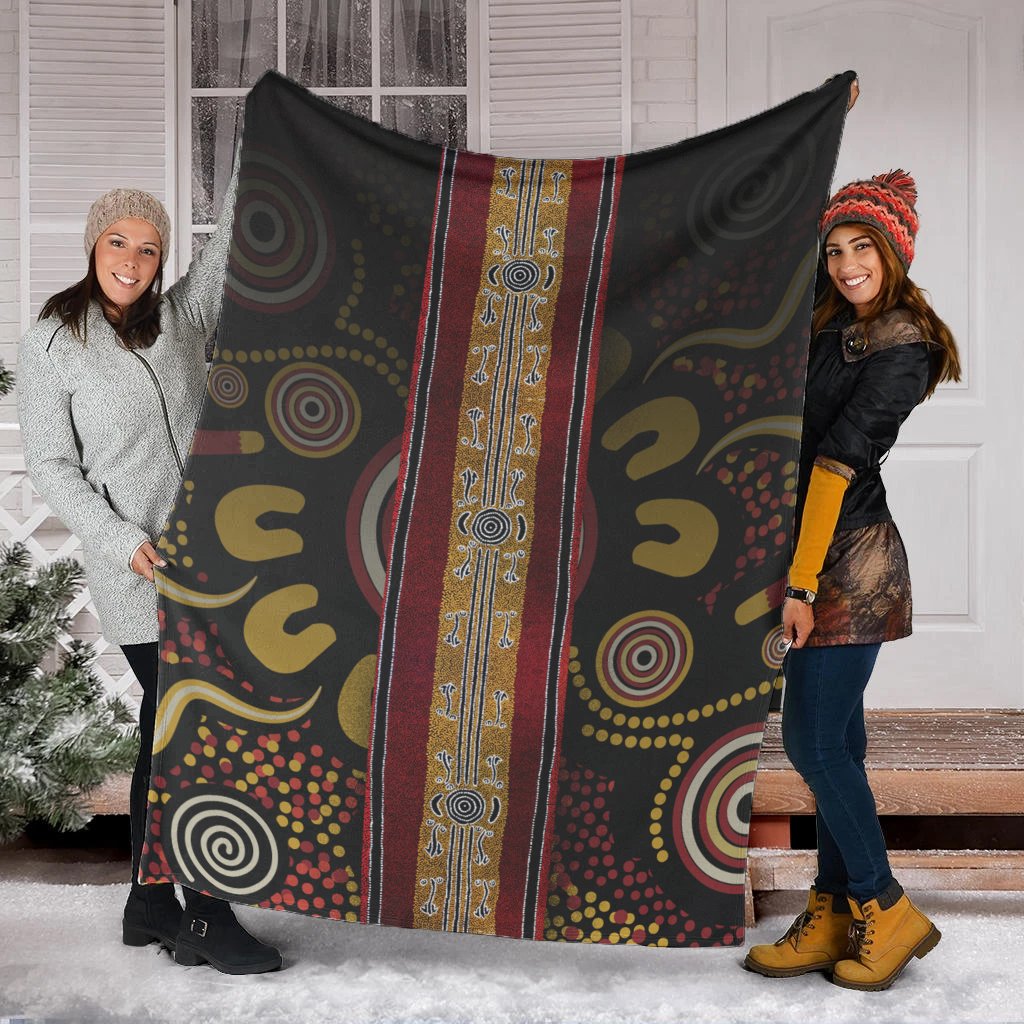 blanket-aboriginal-dot-panting-art-stripe-lines