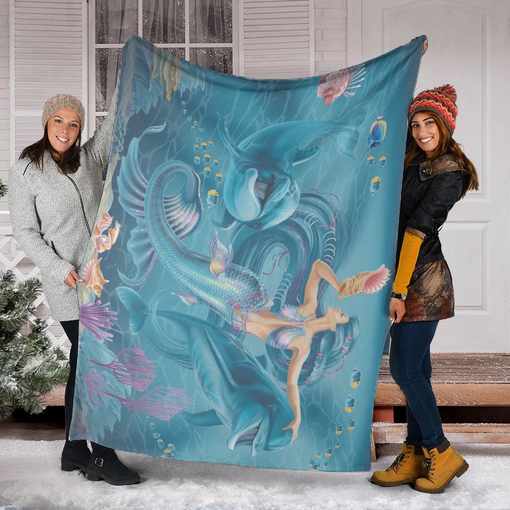 blankets-australia-beautiful-mermaid-with-dolphin