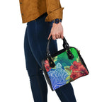 Torres Strait Islanders Shoulder handbag - Ocean Hibiscus - Vibe Hoodie