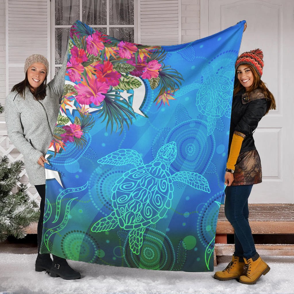 premium-blanket-torres-strait-blue-sea-with-hibiscus