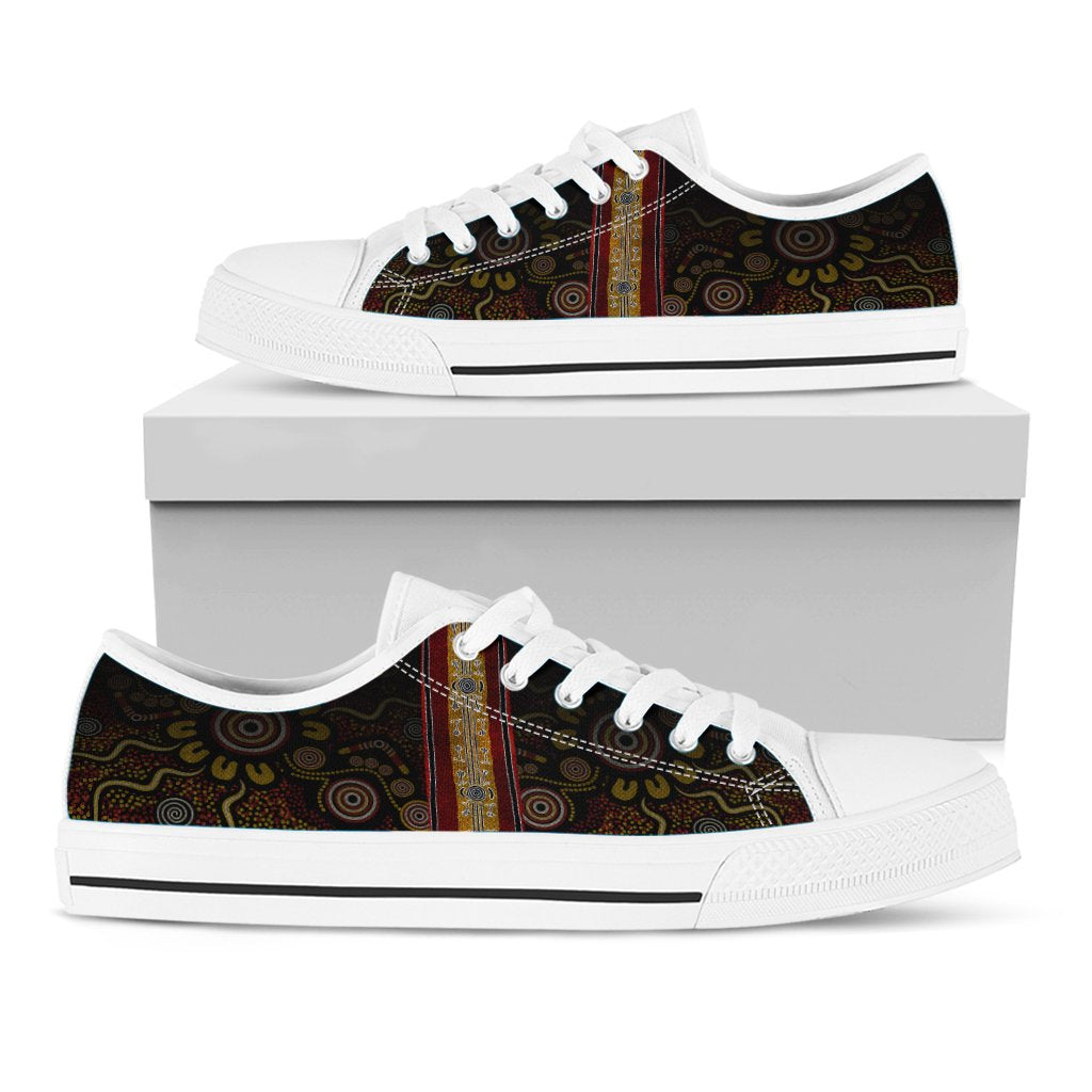 low-top-shoes-aboriginal-dot-panting-art-stripe-lines