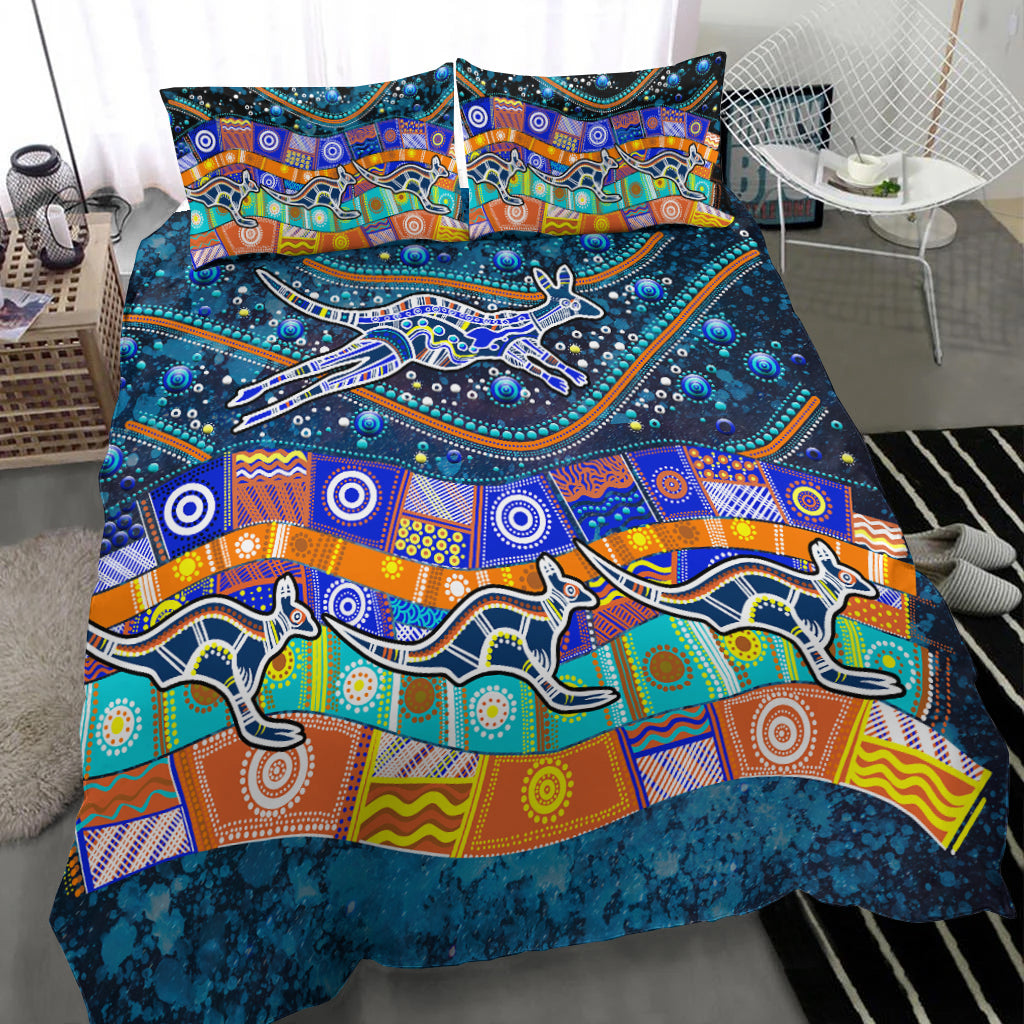 australia-indigenous-bedding-set-dot-painting-art