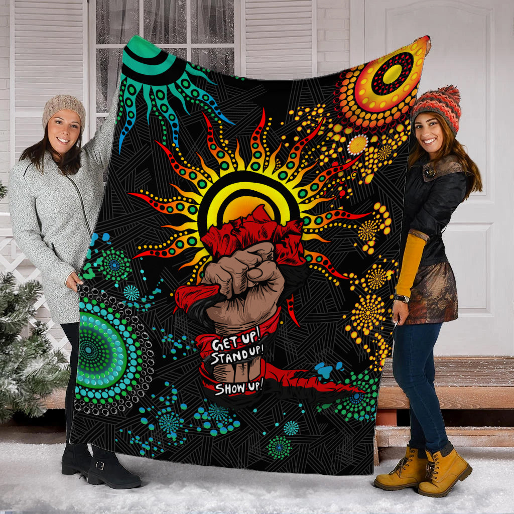 NAIDOC Week 2022 Aboriginal Art Unique Blanket - LT12