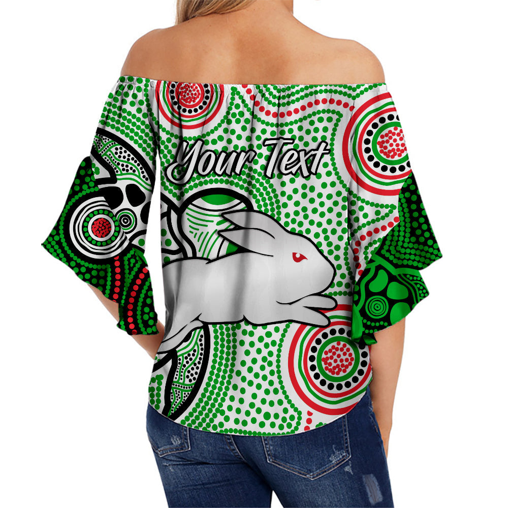 custom-personalised-rabbitohs-indigenous-off-shoulder-waist-wrap-top-simple-white