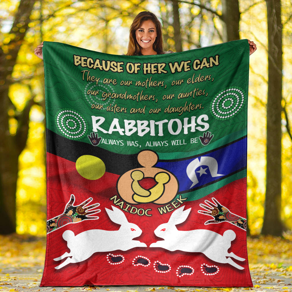 south-sydney-rabbitohs-premium-blanket-naidoc-week-indigenous