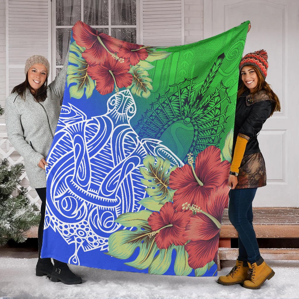 torres-strait-islanders-premium-blanket-ocean-hibiscus