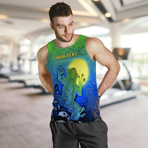 customaboriginal-mens-tank-top-indigenous-frog-blue