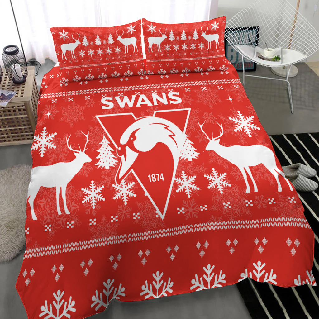sydney-swans-bedding-set-christmas-ugly-style