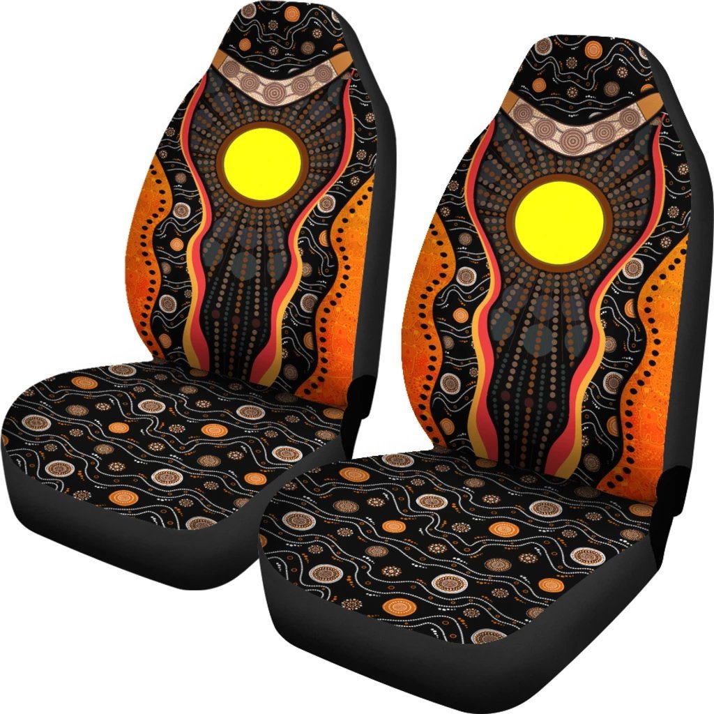 aboriginal-car-seat-covers-sun-boomerang-dot-painting-mandala