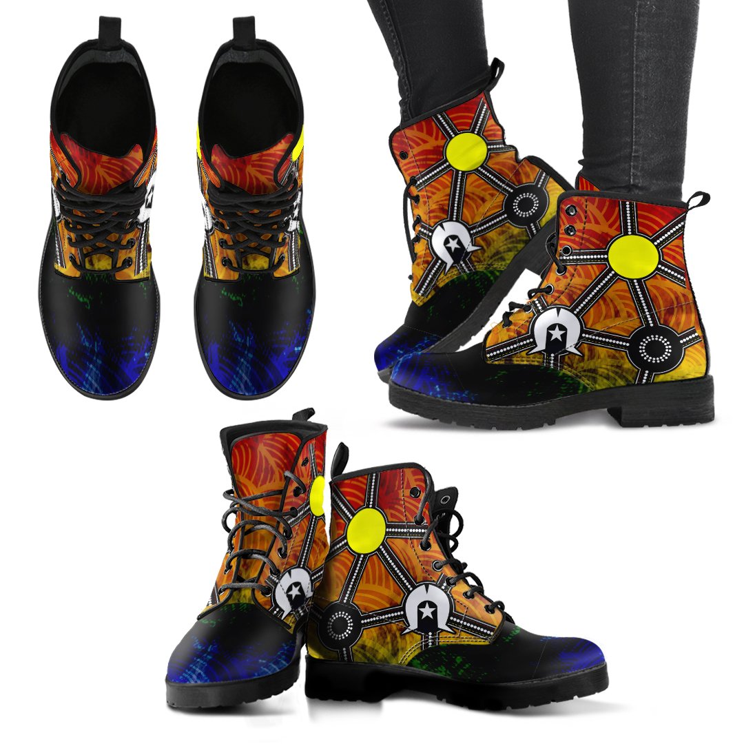 naidoc-week-2021-leather-boots-aboriginal-geometric-style