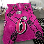 sydney-sixers-bedding-set-aboriginal-dot-painting