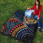 premium-quilts-aboriginal-dot-panting-art-with-snake