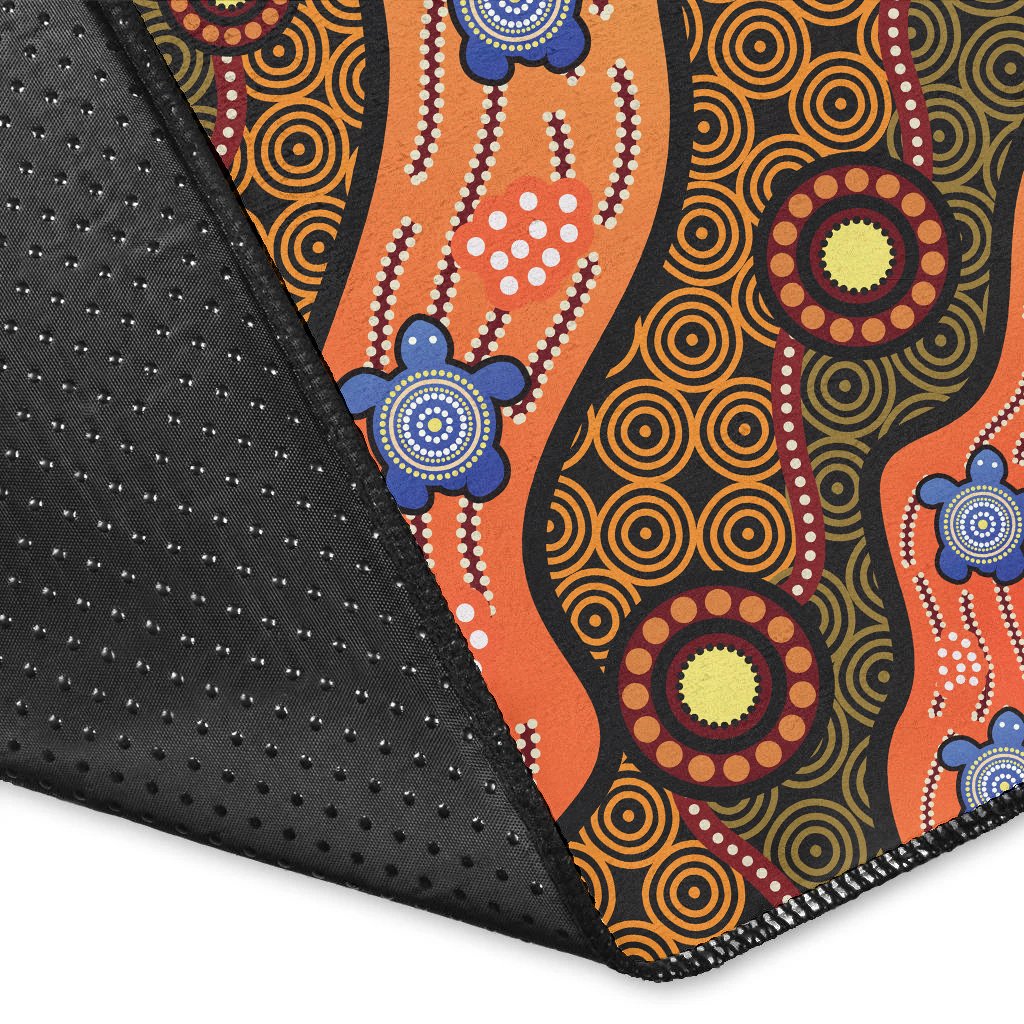 area-rug-aboriginal-dot-unique-style-turtle