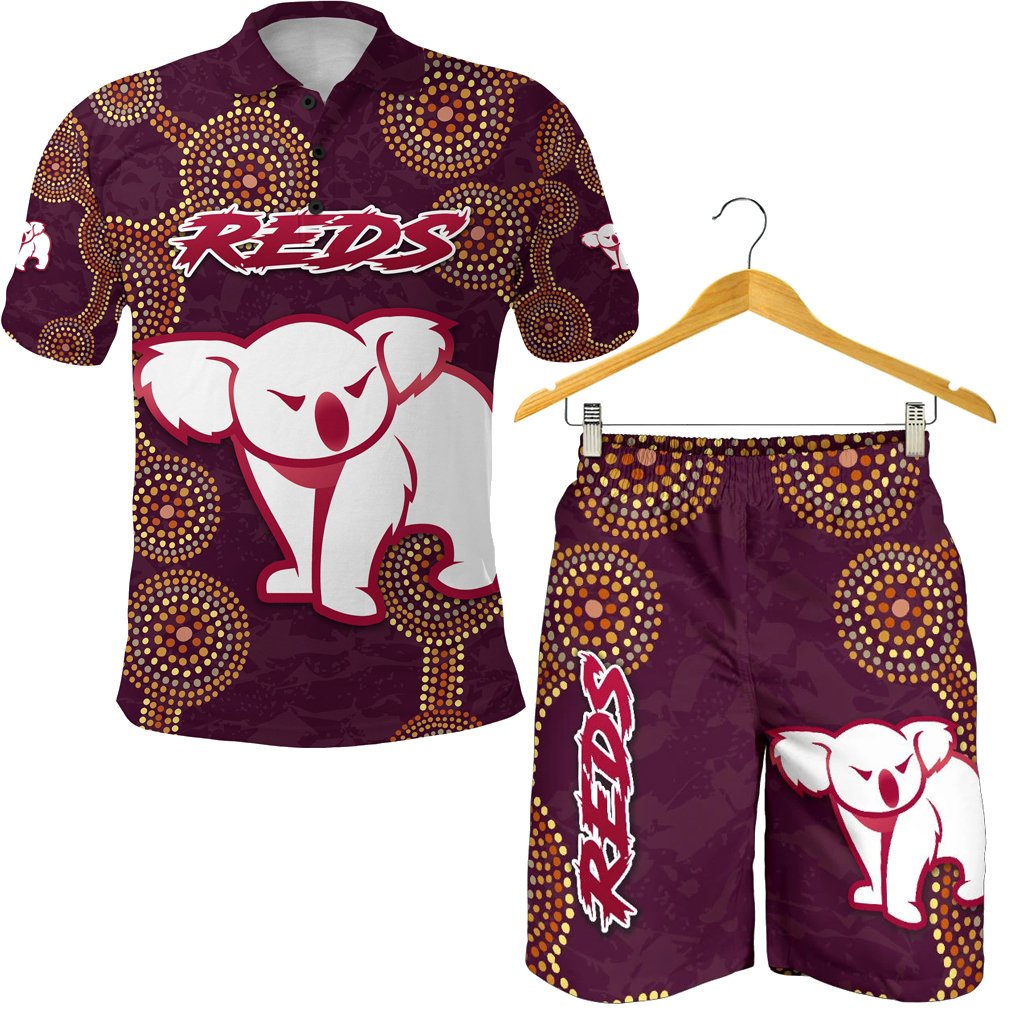 combo-polo-shirt-and-men-short-queensland-indigenous-reds