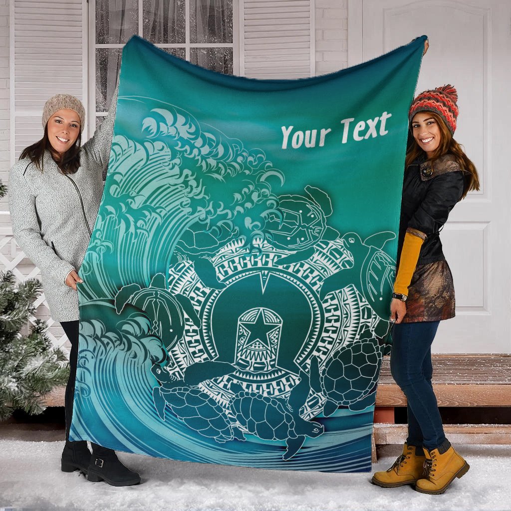 customaboriginal-premium-blanket-torres-strait-islands-in-wave