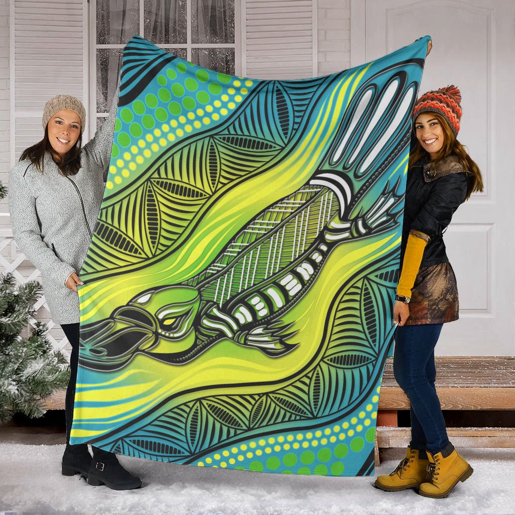 premium-blanket-aboriginal-platypus