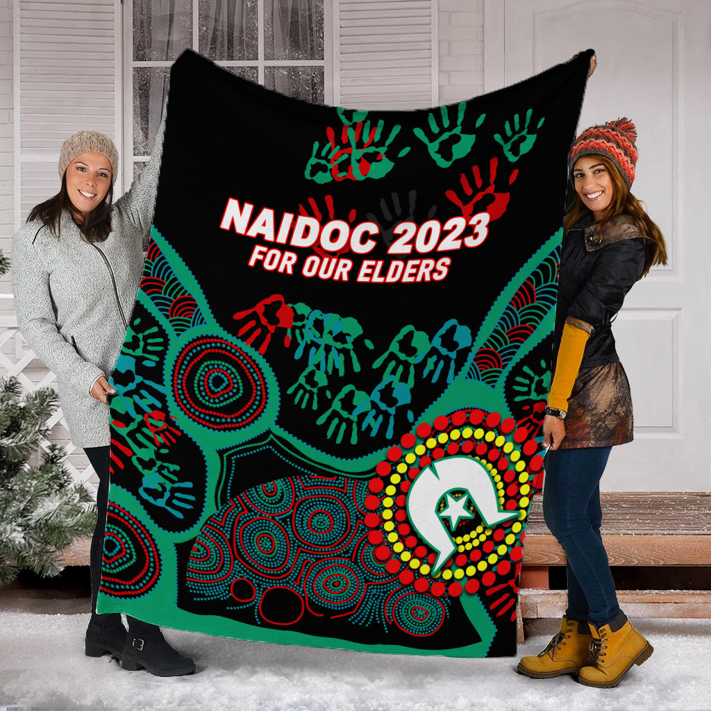 NAIDOC Week 2023 Aboriginal Art For Our Elders Blanket - LT12