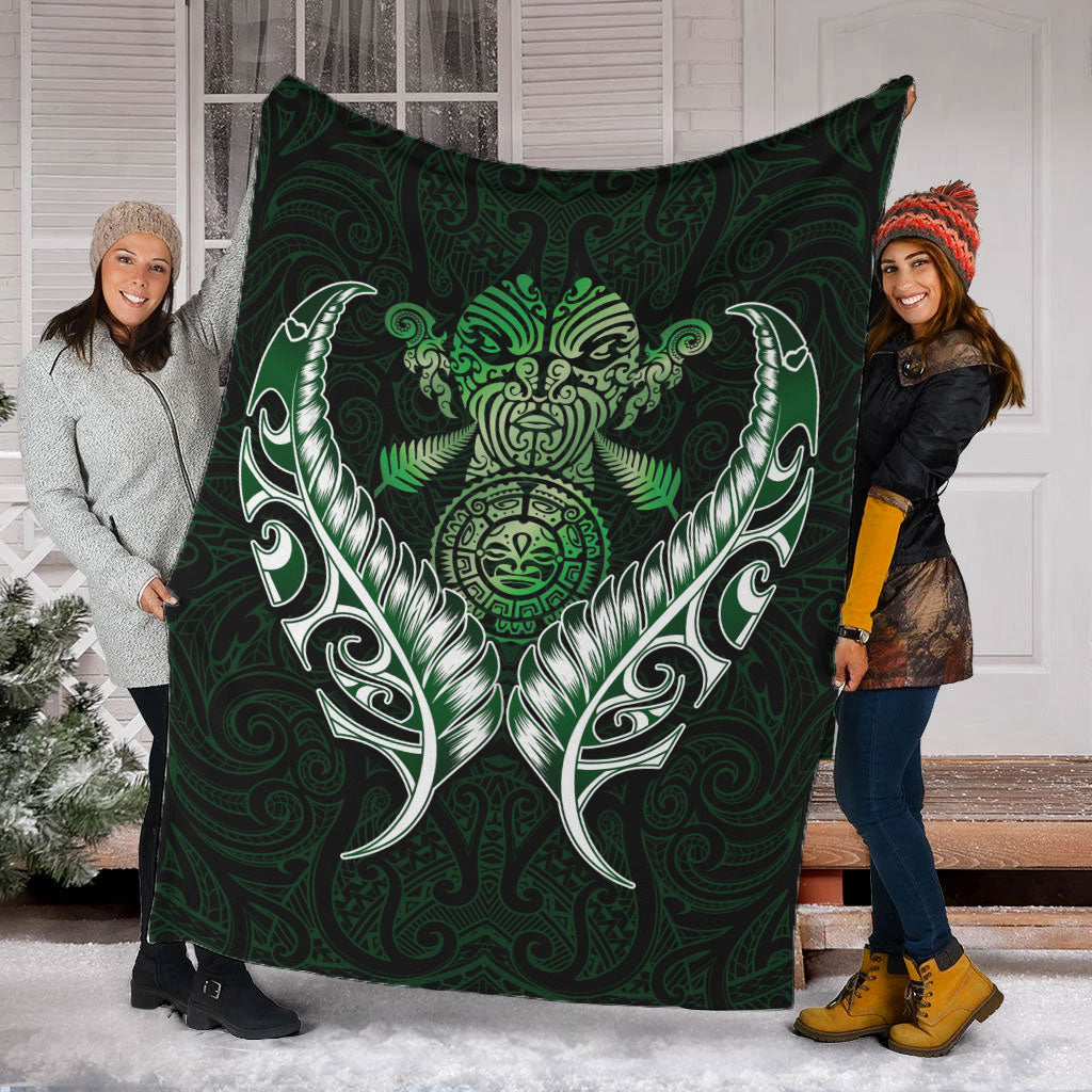 new-zealand-silver-fern-blanket-green