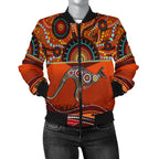 aboriginal-womens-bomber-jacket-kangaroo-with-dot-painting