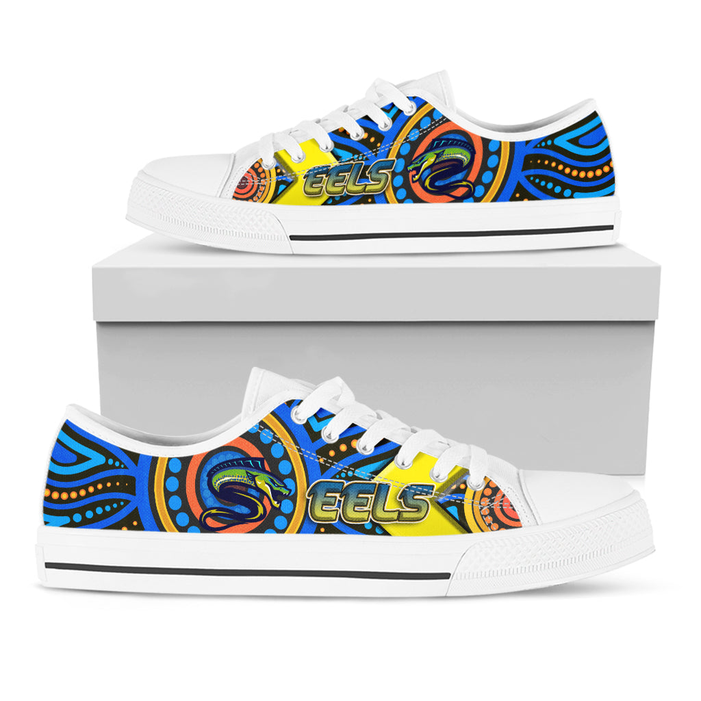 eels-rugby-low-top-shoes-electric-eel-with-aboriginal-patterns