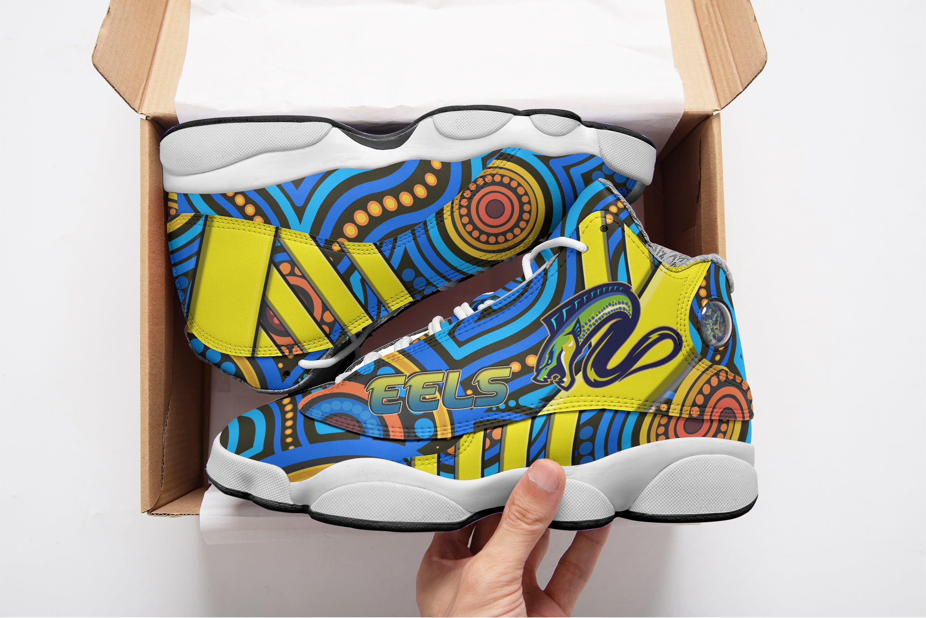 eels-rugby-high-top-basketball-shoes-j13-electric-eel-with-aboriginal-patterns-sneakers-j13