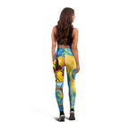 titans-rugby-leggings-gold-coast-titans-mascot-with-aboriginal-art-leggings