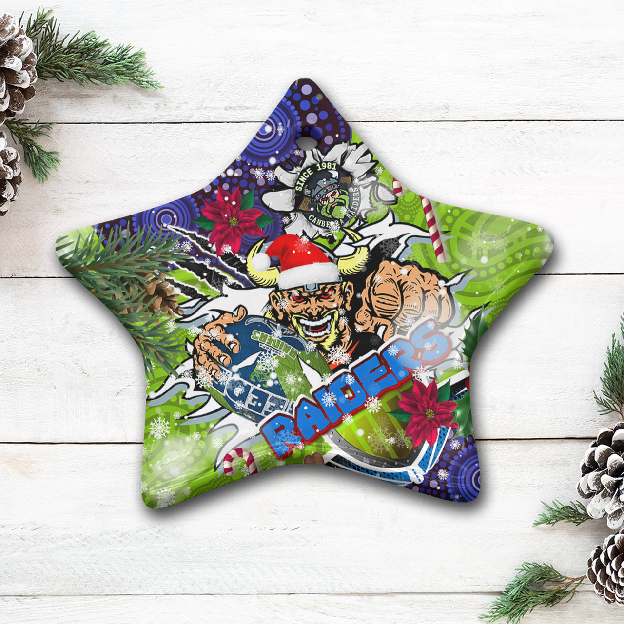 raiders-rugby-custom-aboriginal-christmas-ceramic-ornament-the-indigenous-vikings-power-scratch-style
