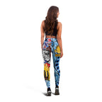 bulldogs-rugby-australia-and-nz-anzac-day-leggings-lest-we-forget-bulldogs-with-rugby-ball-and-aboriginal-patterns-leggings