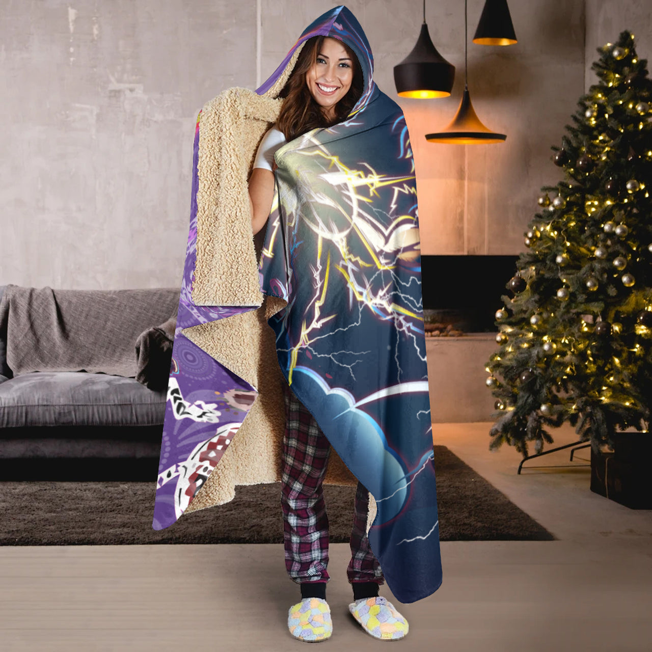 storm-aboriginal-rugby-hooded-blanket-super-storm-thunder-power