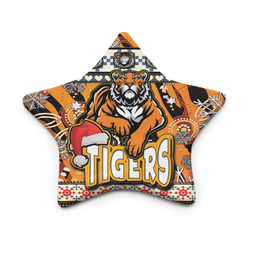 tigers-rugby-christmas-ceramic-ornament-xmas-tigers-christmas-balls-snowflake-with-aboriginal-patterns